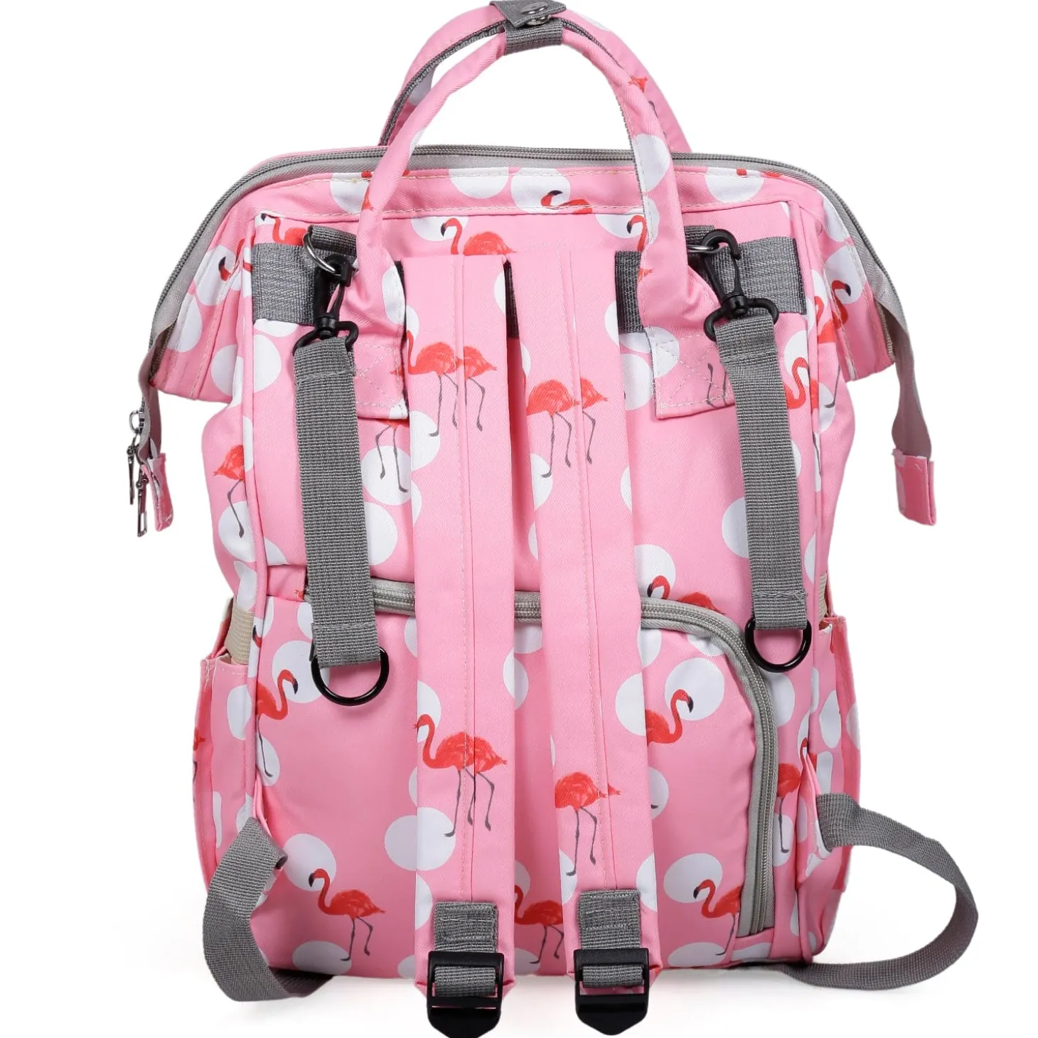 Diaper Bag Maternity Backpack Flamingo Pink