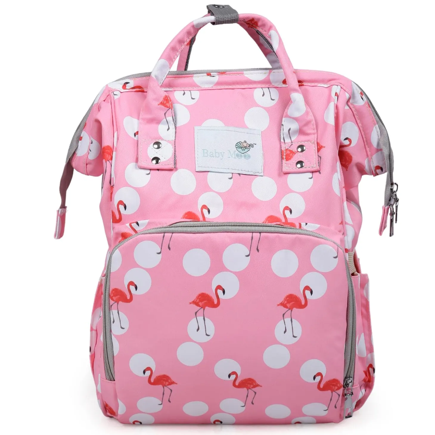 Diaper Bag Maternity Backpack Flamingo Pink