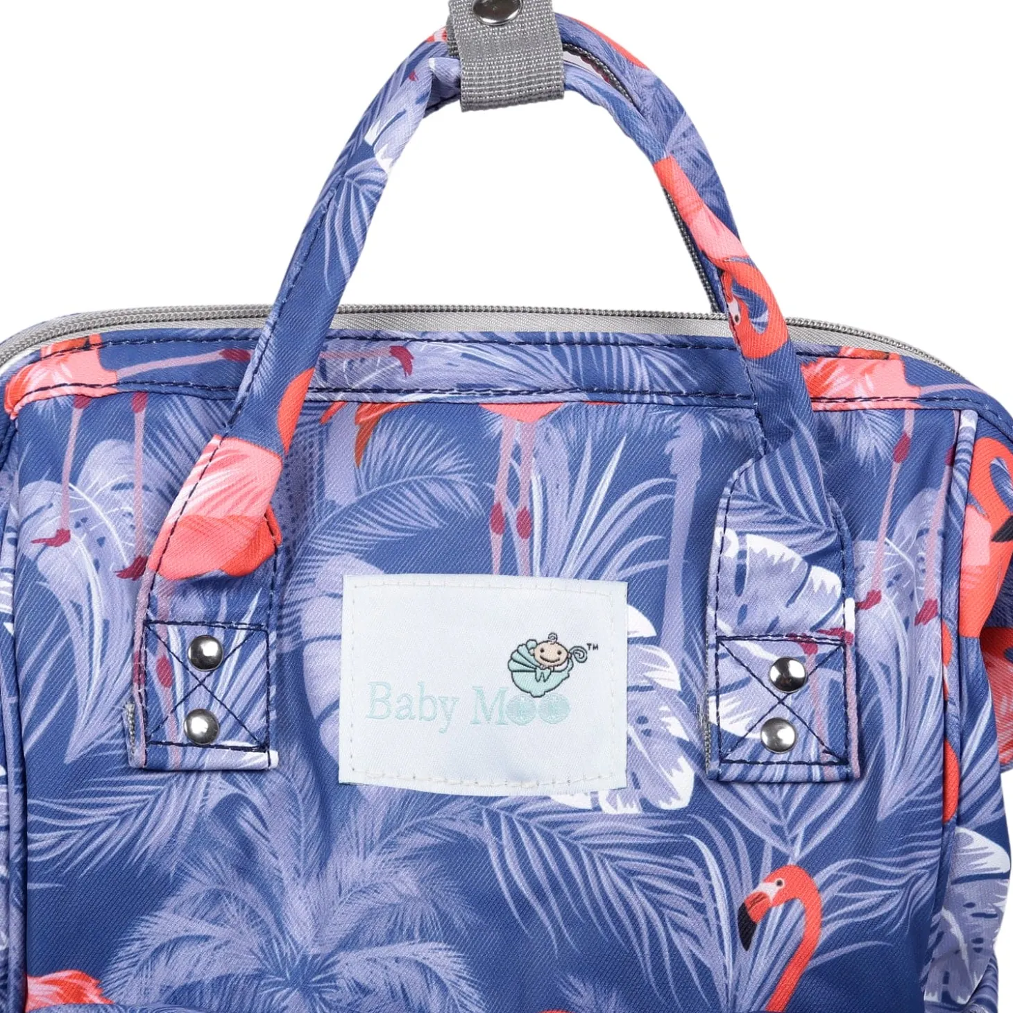 Diaper Bag Maternity Backpack Flamingo Blue