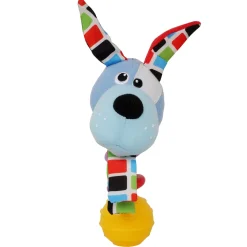 Dog Blue Handheld Rattle