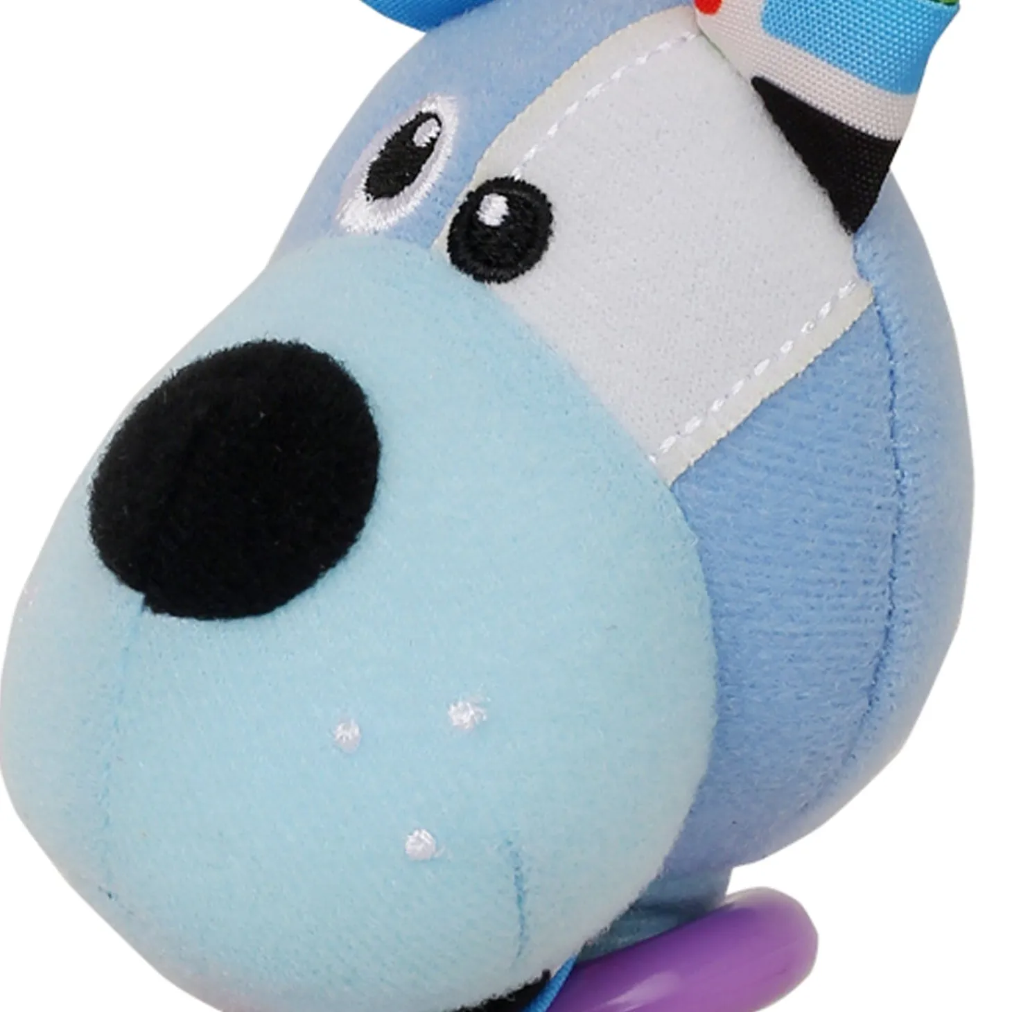 Dog Blue Handheld Rattle