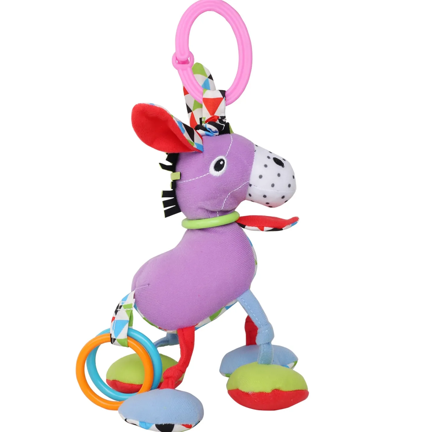 Donkey Purple Hanging Toy With Vibrations