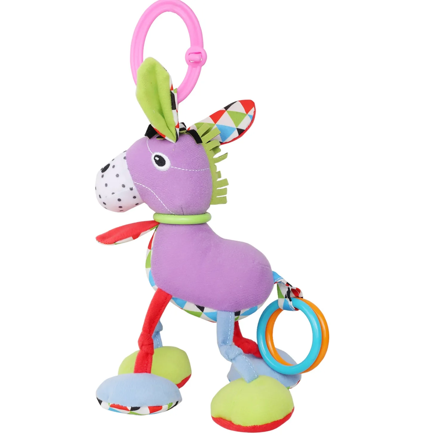 Donkey Purple Hanging Toy With Vibrations