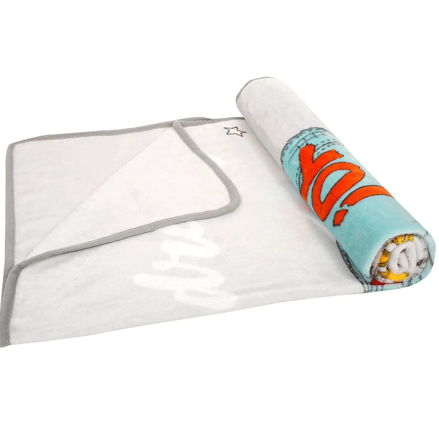 Dream With Stars White One Ply Blanket