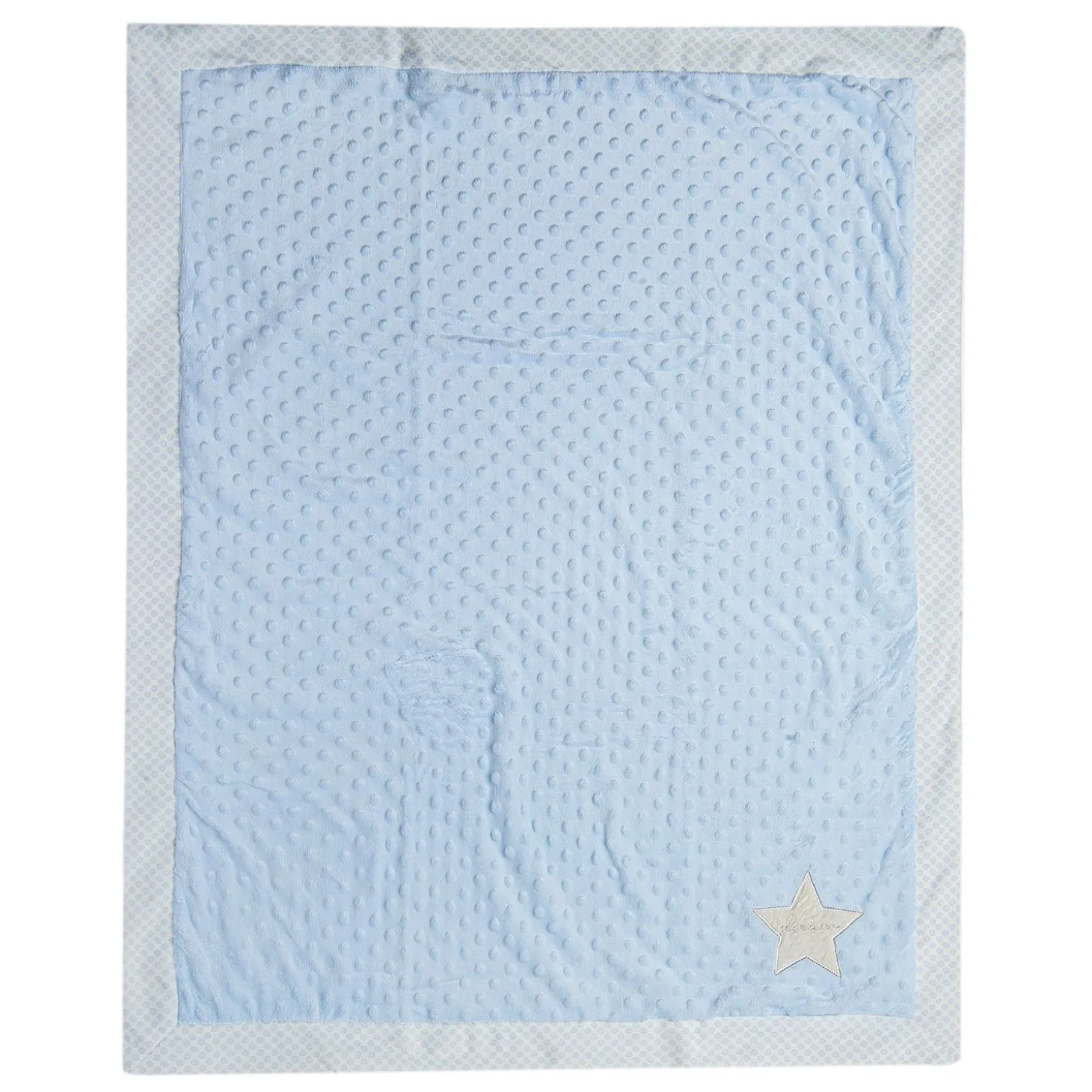 Dreaming Star Soft Reversible Bubble Blanket Blue