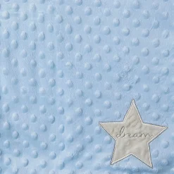 Dreaming Star Soft Reversible Bubble Blanket Blue