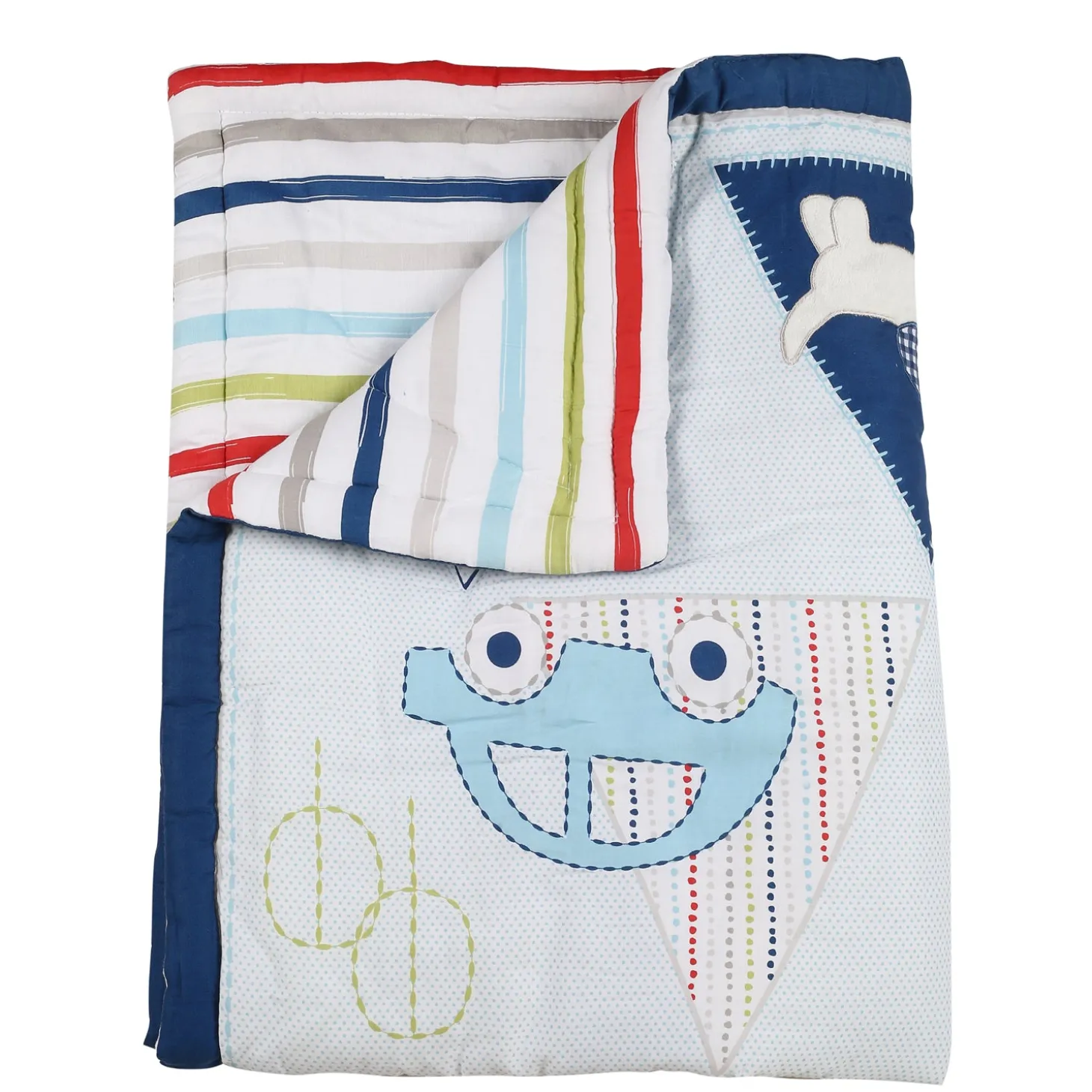 Driving Around Blue 4 Pcs Crib Set