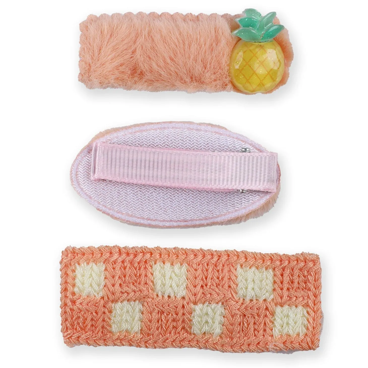 Elara Assorted Hair Clips Set 10 Pcs - Orange