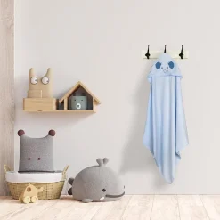 Elephant Blue Towel & Wash Cloth Set