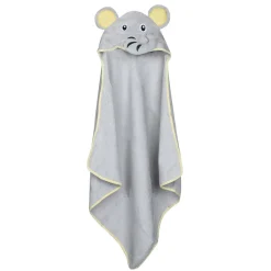 Elephant Grey Animal Hooded Towel