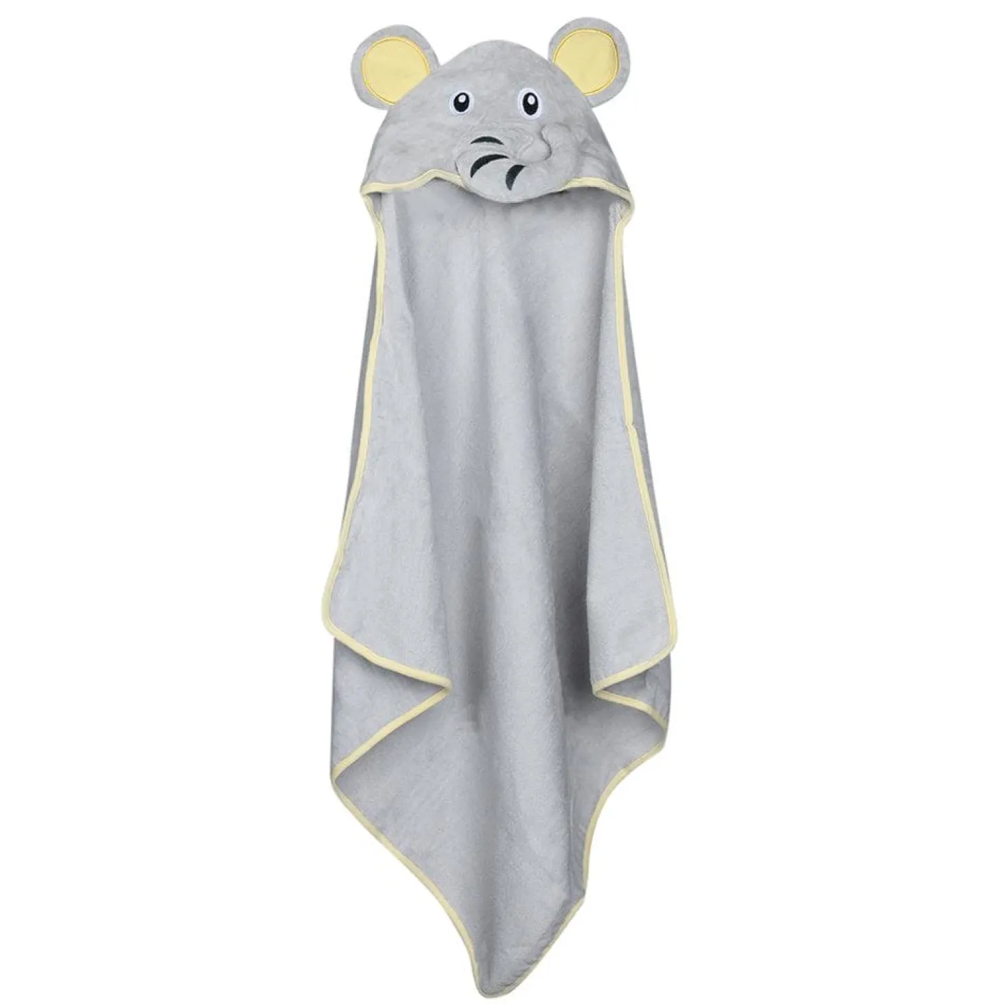 Elephant Grey Animal Hooded Towel