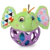 Elephant Purple And Green Rattle Ball