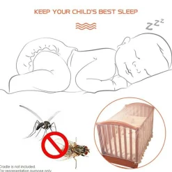 Essential White Cot Mosquito Net (Net Only)