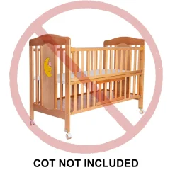 Essential White Cot Mosquito Net (Net Only)
