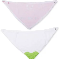 Feeding Bandana Bibs Pack Of 2 Mice Printed Red And White