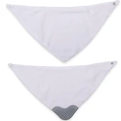 Feeding Bandana Bibs Pack Of 2 Mummy Baby Elephant White