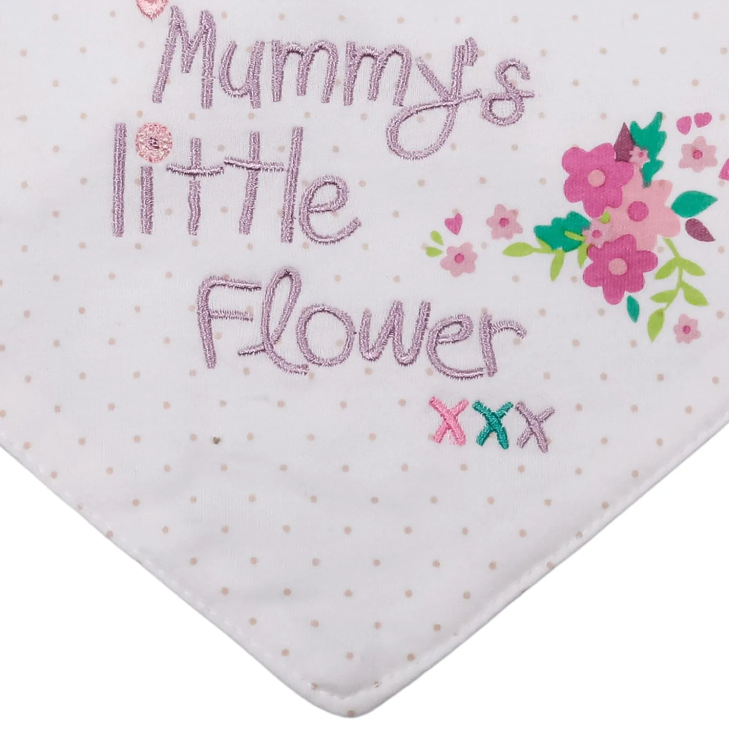 Feeding Bandana Bibs Pack Of 2 Mummy's Little Flower Pink