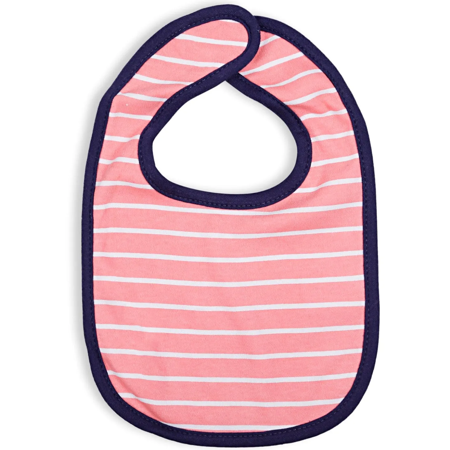 Feeding Bibs Pack Of 3 Cherry, Striped And Polka Pink Blue