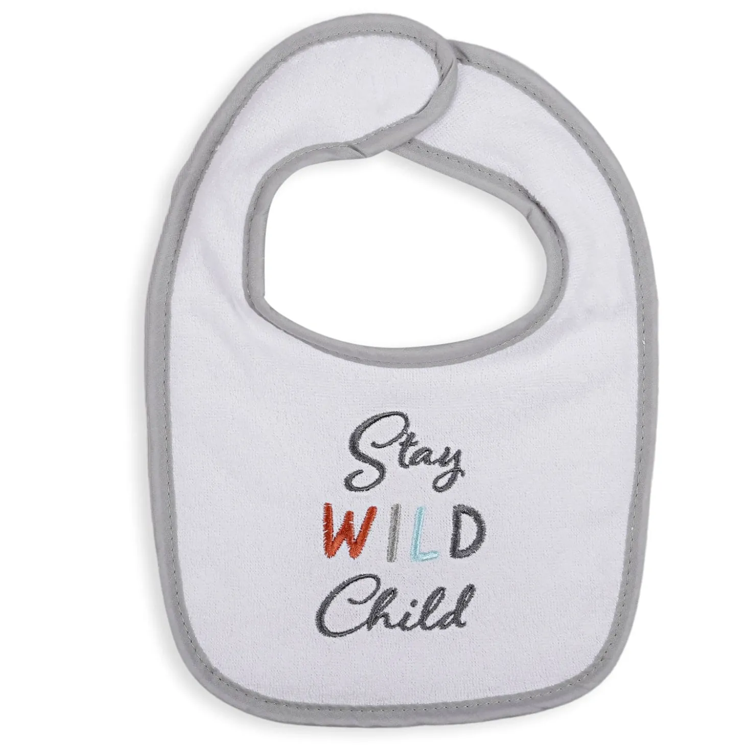 Feeding Bibs Pack Of 3 Wild Child White And Mint Green
