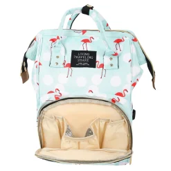 Flamingo Light Blue Diaper Bag