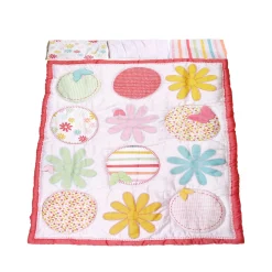 Floral Dreams Pink 4 Pcs Crib Set
