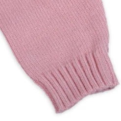 Floral Embroidery Premium Full Sleeves Knitted Sweater - Pink