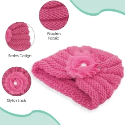 Floral Hot Pink Turban Cap