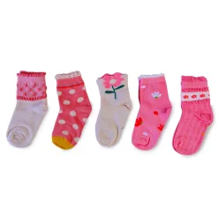Floral Pastel Shades 5 Pk Socks
