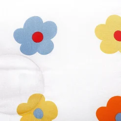 Floral Peach, White Double Sided Pillow
