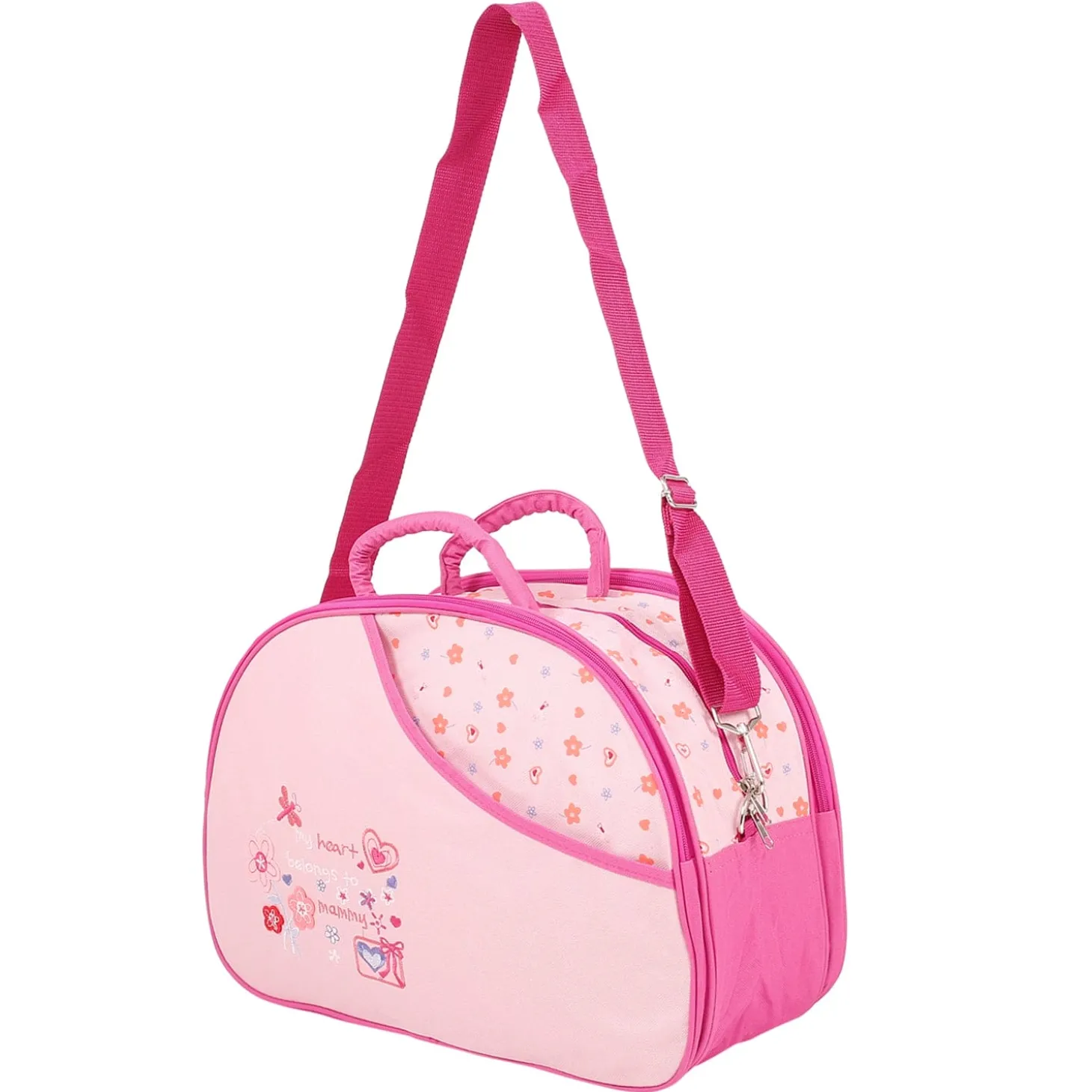 Floral Pink Diaper Bag