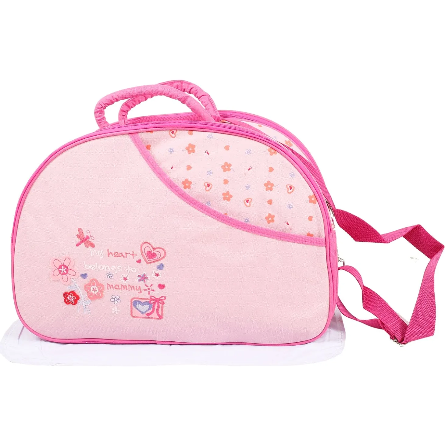 Floral Pink Diaper Bag