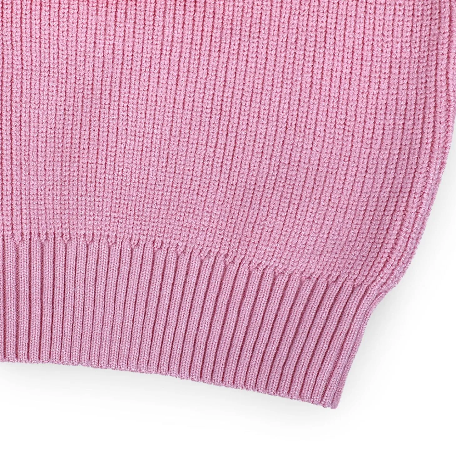 Flowers And Frills Premium Full Sleeves Knitted Sweater - Pink