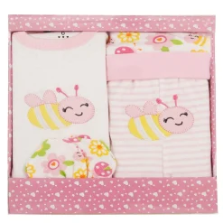 Fluttering Bee Pink 4 Pcs Gift Set