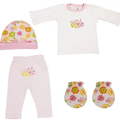 Fluttering Bee Pink 4 Pcs Gift Set