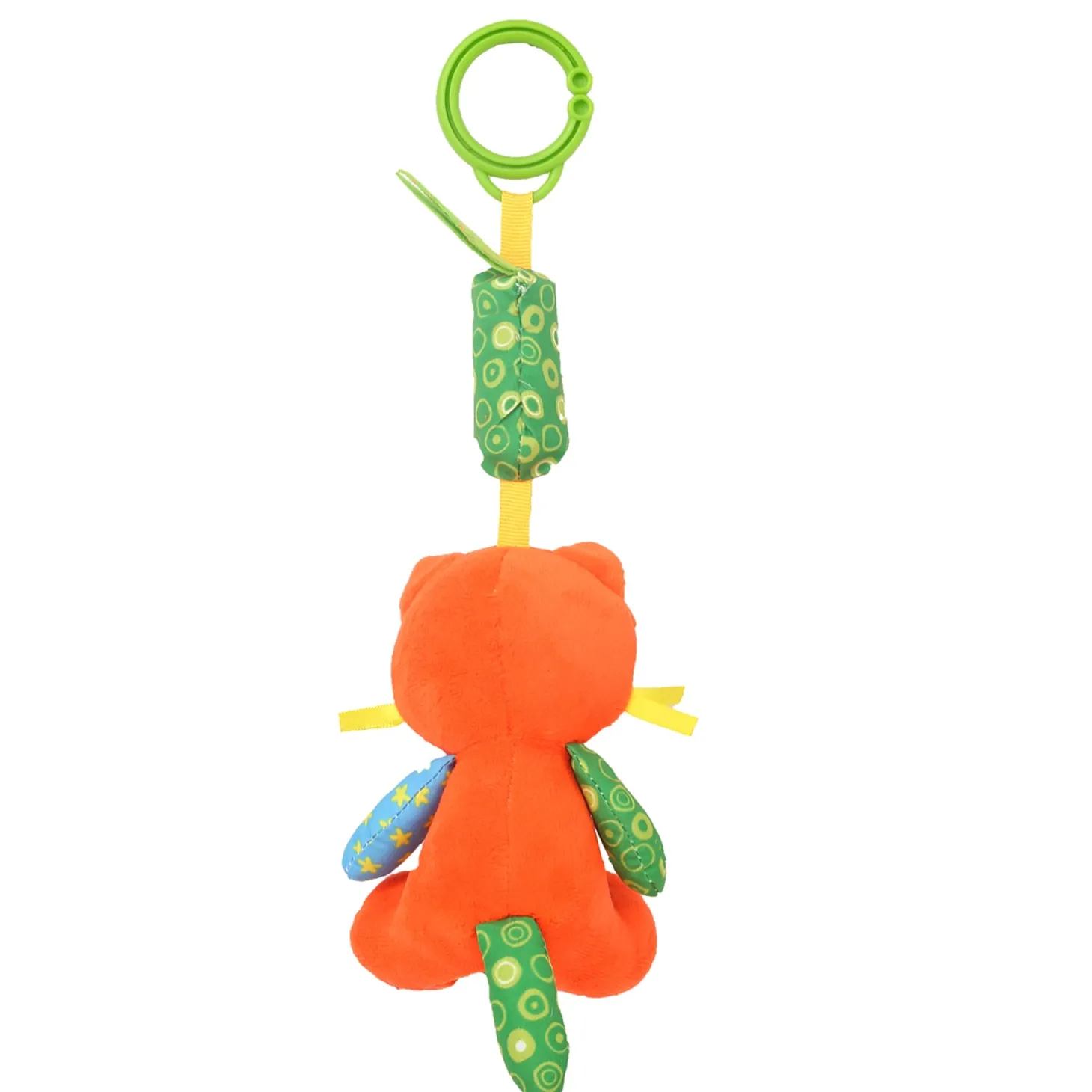 Fox Orange And Green Hanging Musical Toy