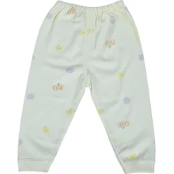 Fruitilicious Full Sleeves 2 Piece Buttoned Pyjama Set Night Suit - Yellow