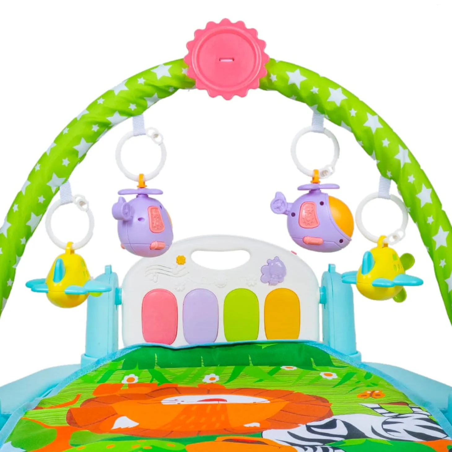Fun In The Jungle Multicolour Piano Activity Gym