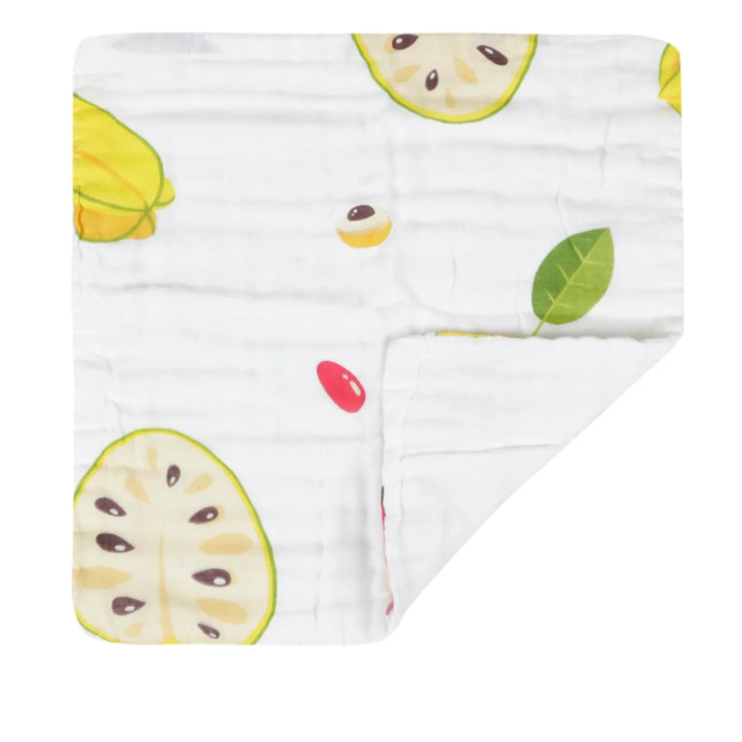 Fun With Fruits Multicolour 3 Pk Large Muslin Napkin