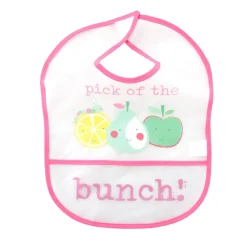 Fun With Fruits Pink 2 Pk Bibs