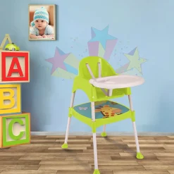 Giraffe Lime Green High Dining Chair