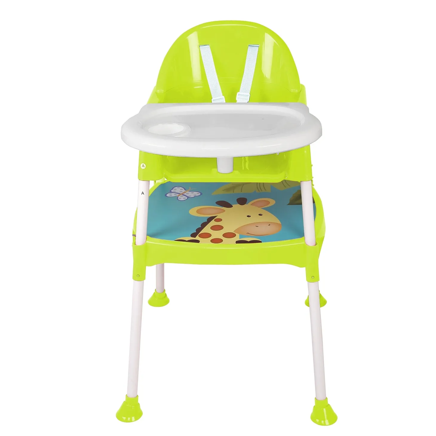 Giraffe Lime Green High Dining Chair