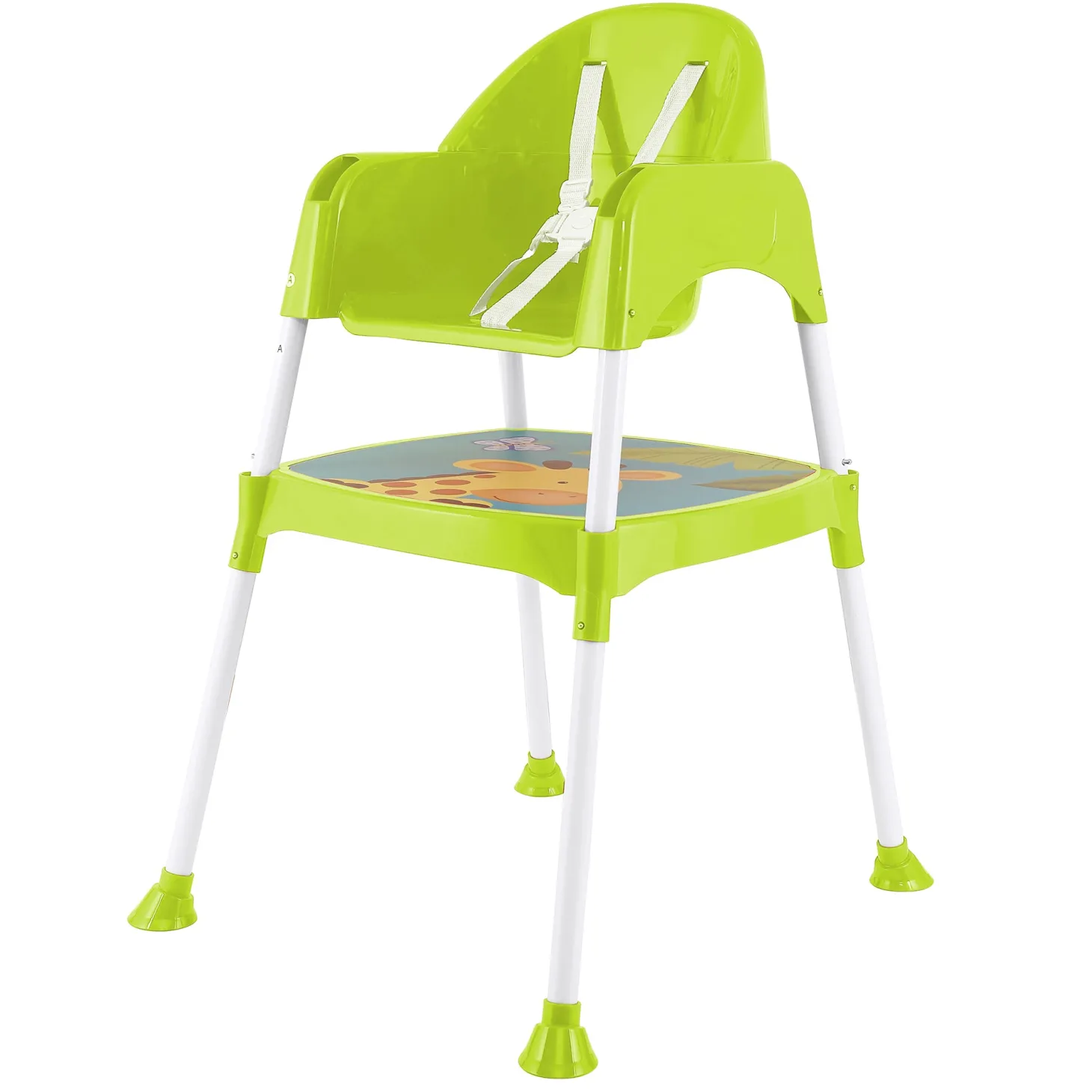 Giraffe Lime Green High Dining Chair