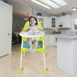 Giraffe Lime Green High Dining Chair