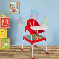 Giraffe Red High Dining Chair