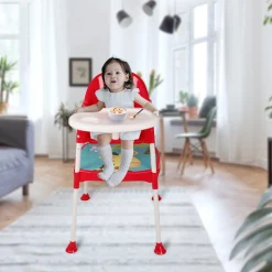 Giraffe Red High Dining Chair
