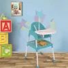 Giraffe Teal High Dining Chair