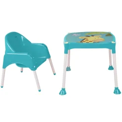 Giraffe Teal High Dining Chair