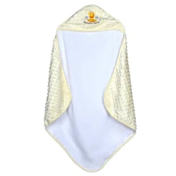 Giraffe White Hooded Bubble Blanket