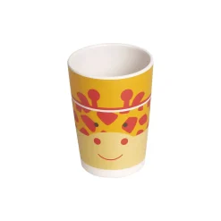 Giraffe Yellow & Orange Bamboo Fiber Dinner Set Large