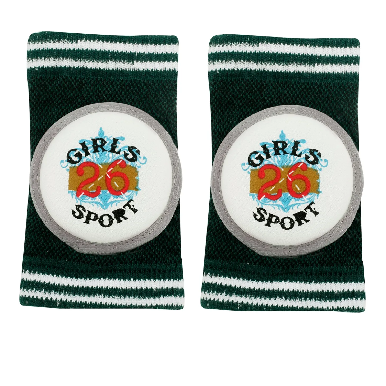 Girl Power Dark Green Kneepad